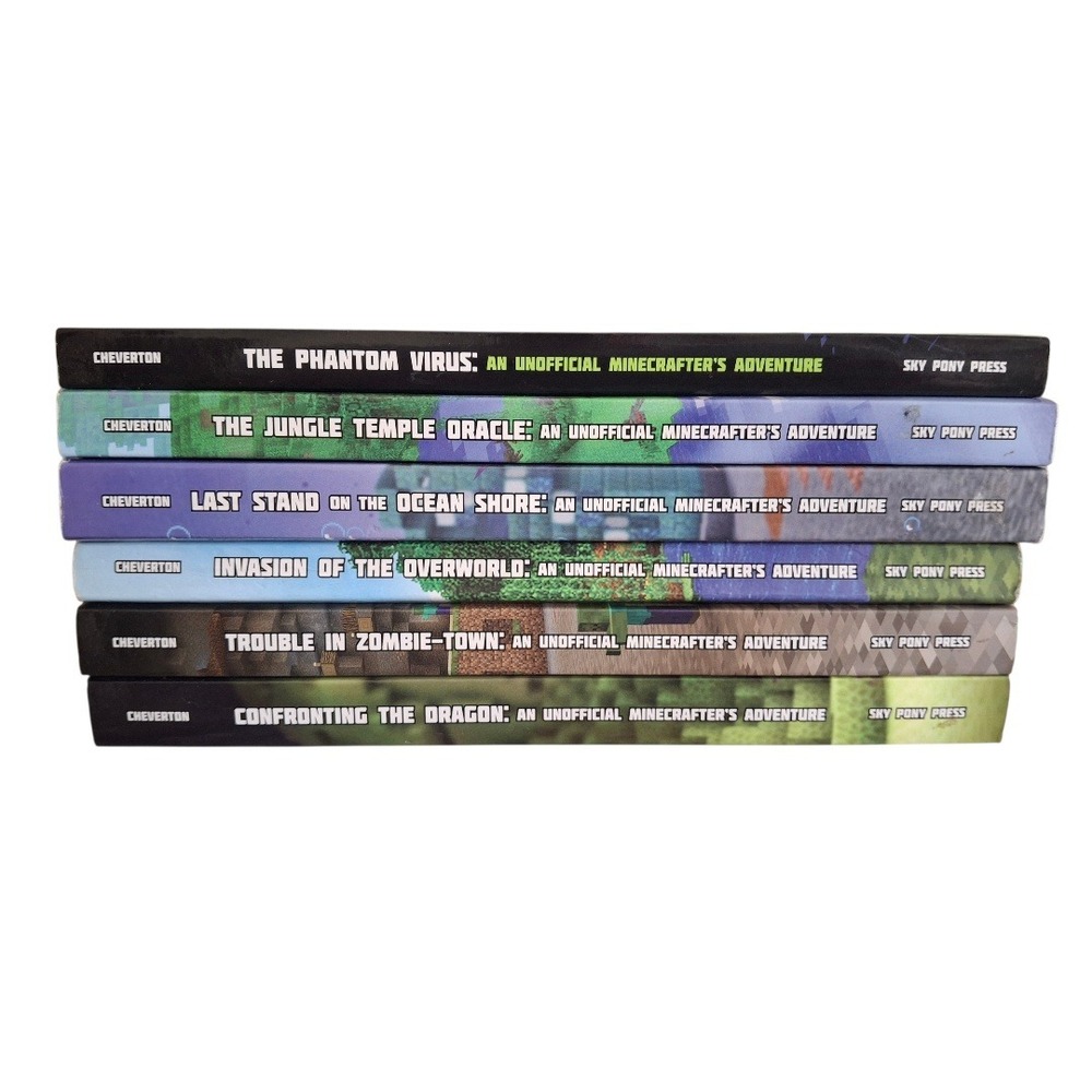 Mark Cheverton Minecraft Unofficial Adventure 6 Book Lot Sky Pony Press